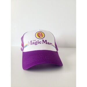 The Magic Mart Capital One Magic Johnson Promo Trucker Purple Hat Cap Snapback
